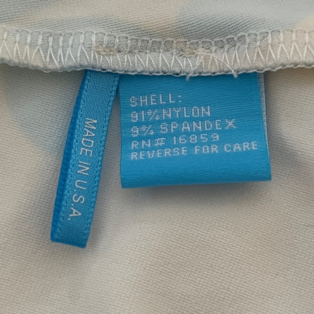 J. McLaughlin Teal and Beige Swirl skirt/dress L - Picture 3 of 8